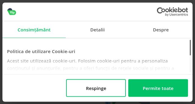 Screenshot of flip.ro