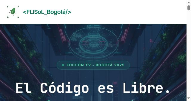 Screenshot of flisolbogota.info