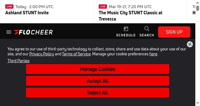 Screenshot of flocheer.com