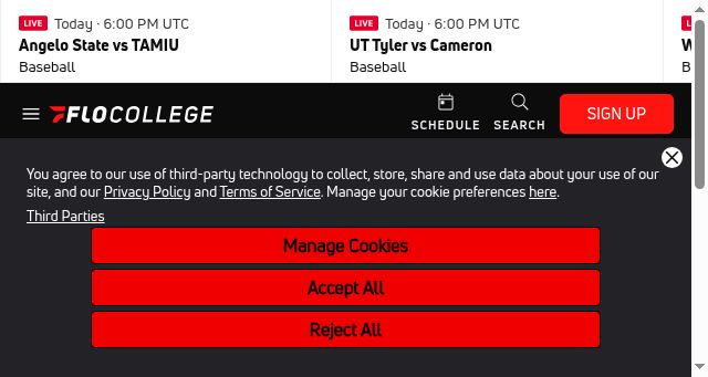 Screenshot of flocollege.com