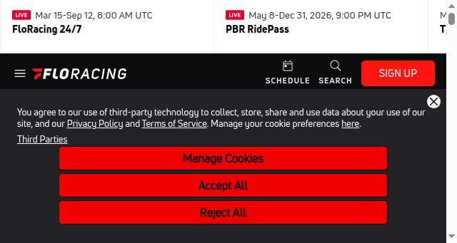 Screenshot of floracing.com