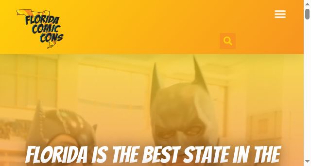 Screenshot of floridacomiccons.com