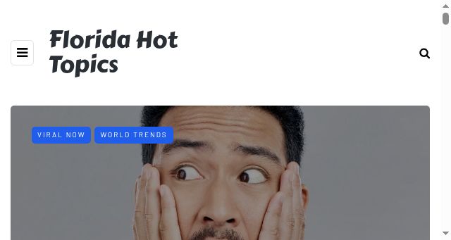Screenshot of floridahottopics.com