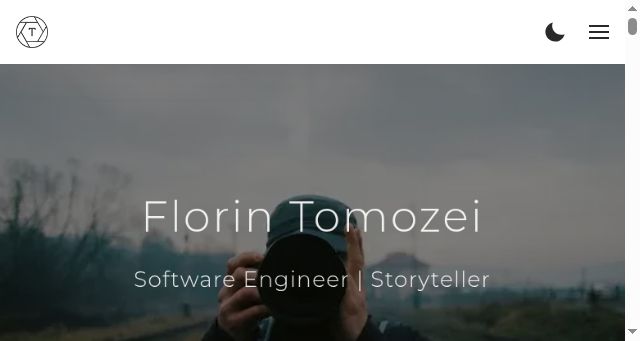 Screenshot of florin.me