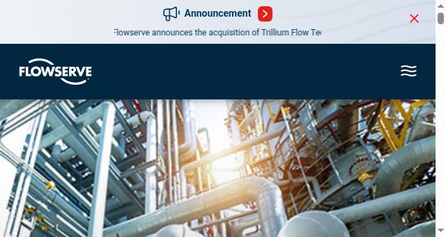 Screenshot of flowserve.com