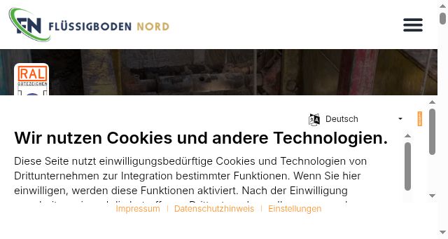 Screenshot of fluessigbodennord.de