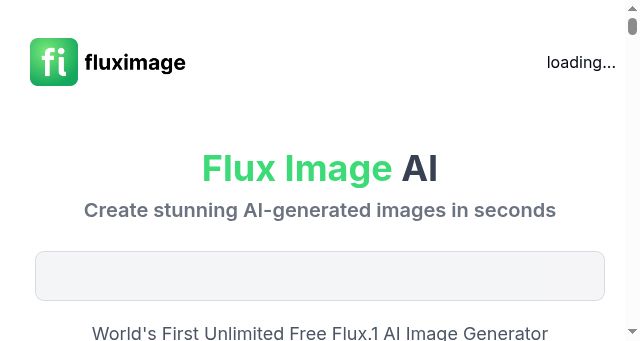 Screenshot of flux-image.com