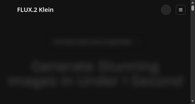 Screenshot of flux2klein.co