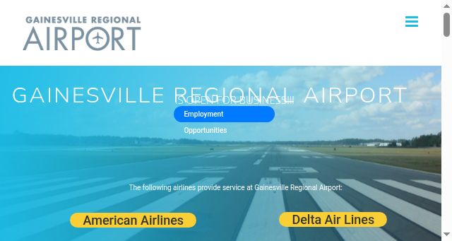 Screenshot of flygainesville.com