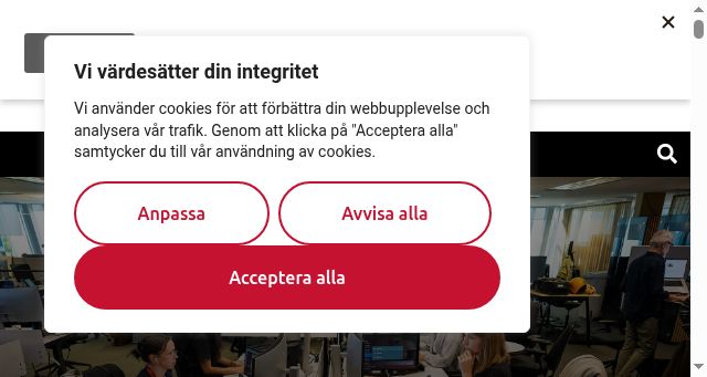 Screenshot of fojo.se