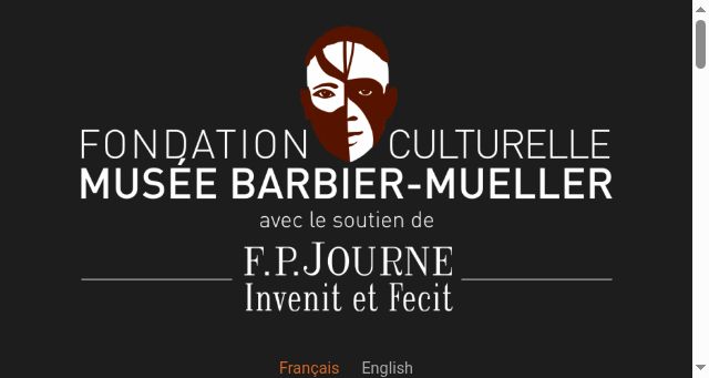 Screenshot of fondation-culturelle-barbier-mueller.org