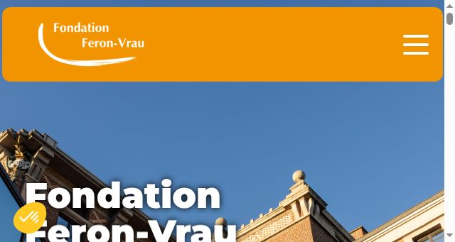 Screenshot of fondation-feron-vrau-icam.fr