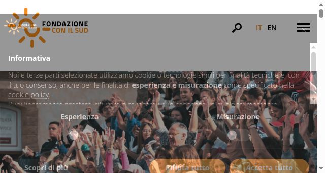Screenshot of fondazioneconilsud.it