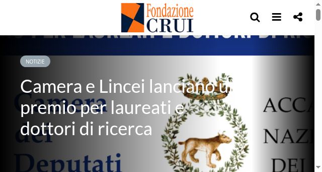 Screenshot of fondazionecrui.it