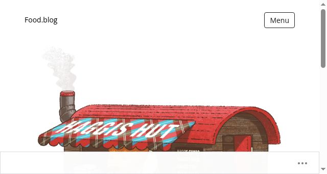 Screenshot of food.blog