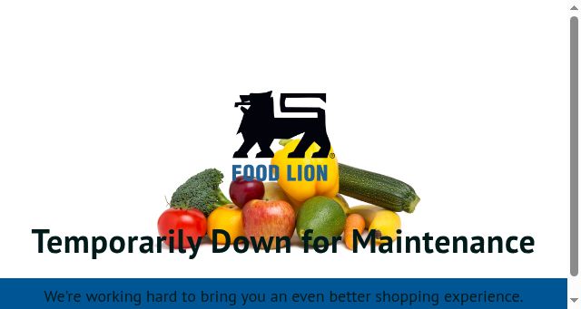 Screenshot of foodlion.com