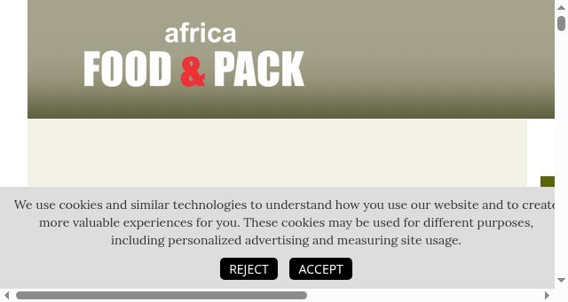 Screenshot of foodpackafrica.com