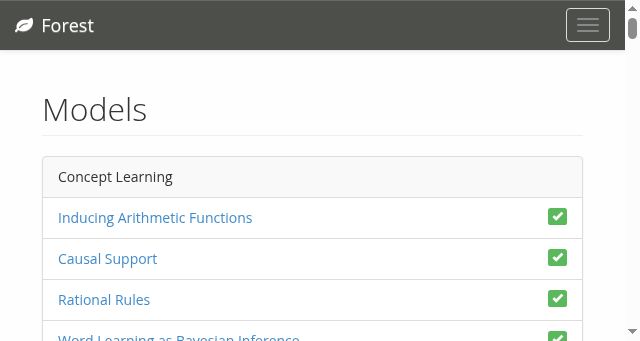 Screenshot of forestdb.org