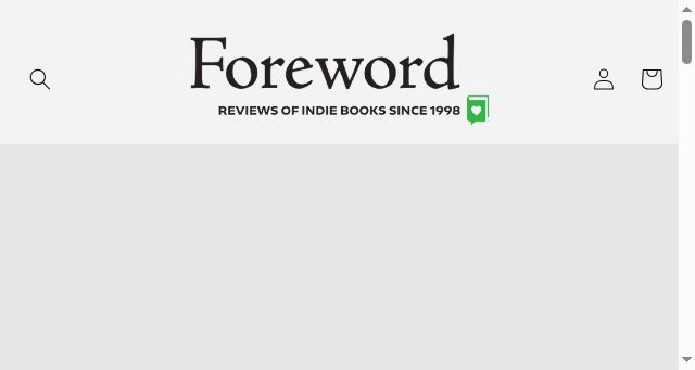 Screenshot of forewordreviews-merch.com
