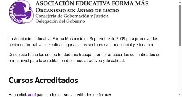 Screenshot of formamas.org