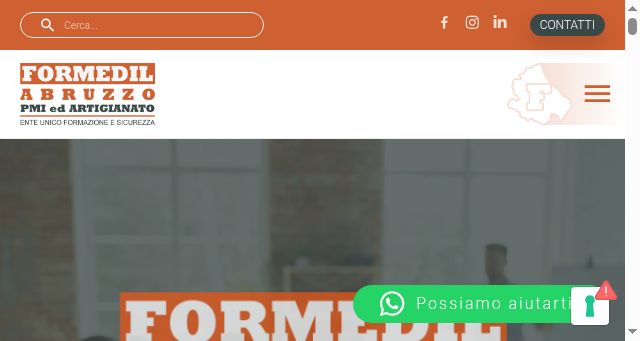 Screenshot of formedilabruzzopmi.it