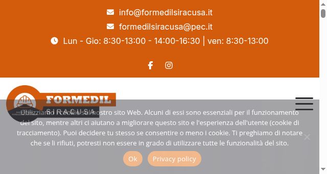 Screenshot of formedilsiracusa.it