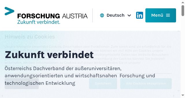 Screenshot of forschung-austria.at