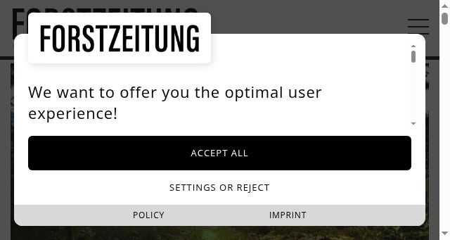 Screenshot of forstzeitung.at