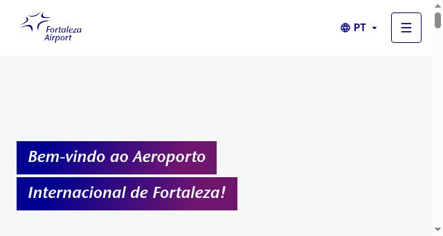 Screenshot of fortaleza-airport.com.br