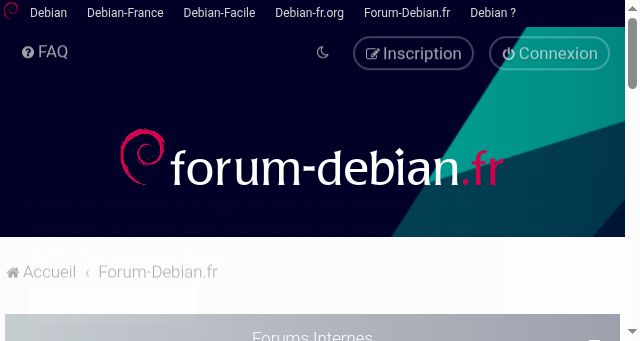 Screenshot of forum-debian.fr