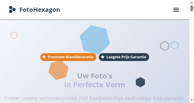 Screenshot of fotohexagon.nl