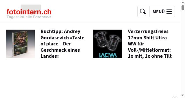 Screenshot of fotointern.ch