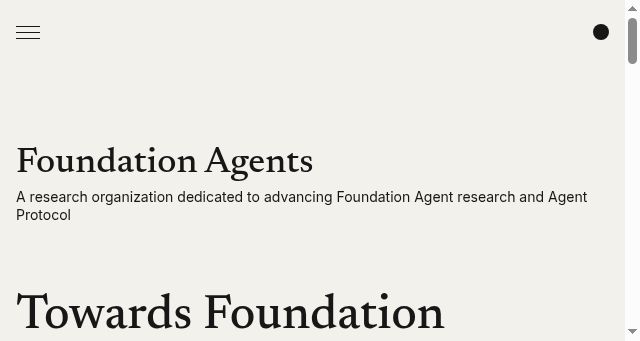 Screenshot of foundationagents.org