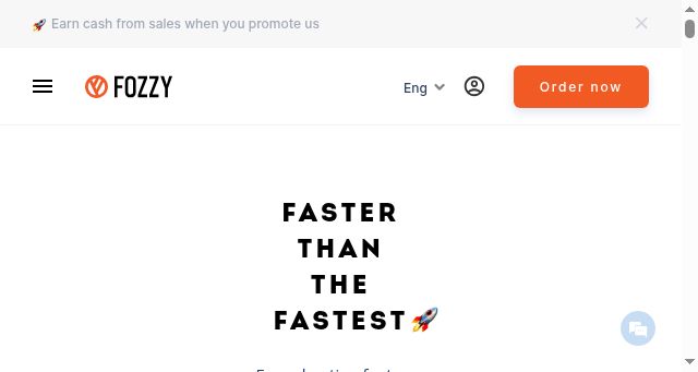 Screenshot of fozzy.com