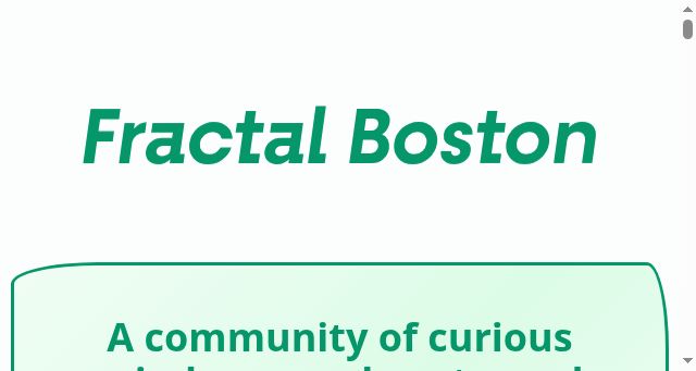 Screenshot of fractal.boston