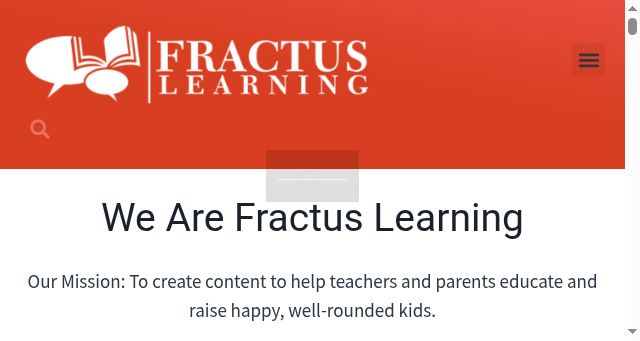 Screenshot of fractuslearning.com