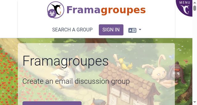 Screenshot of framagroupes.org