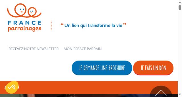 Screenshot of france-parrainages.org