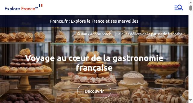 Screenshot of france.fr