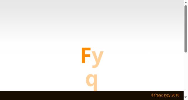 Screenshot of francisyzy.com