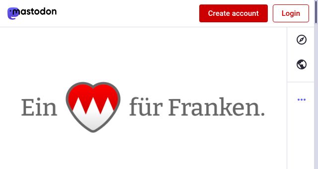 Screenshot of franken.social