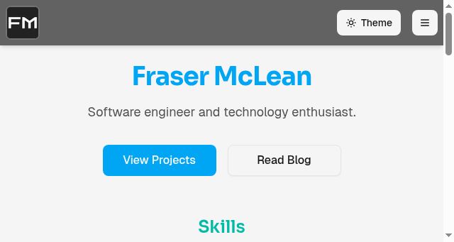 Screenshot of frasermclean.com