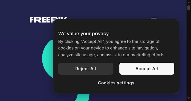 Screenshot of freepik.design