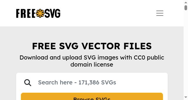 Screenshot of freesvg.org