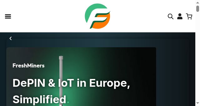 Screenshot of freshminers.com