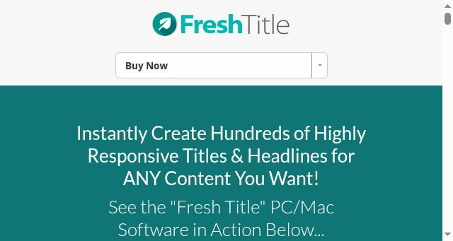 Screenshot of freshtitle.com