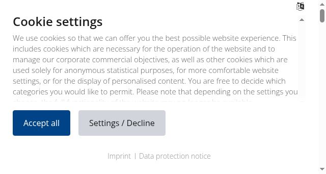Screenshot of freudenberg-filter.com