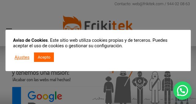 Screenshot of frikitek.com