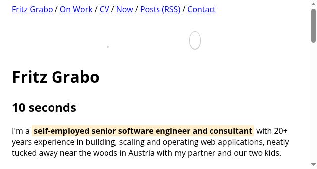 Screenshot of fritzgrabo.com