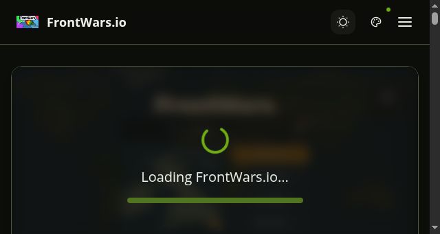 Screenshot of frontwarsgame.com